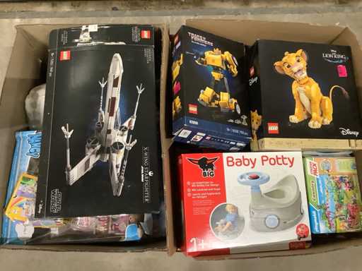 Jucării pentru palete cu Lego și Playmobil