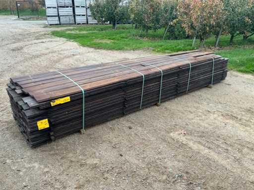 Pine impregnated tongue and groove boards 28x140x450 - Garden board (91x)