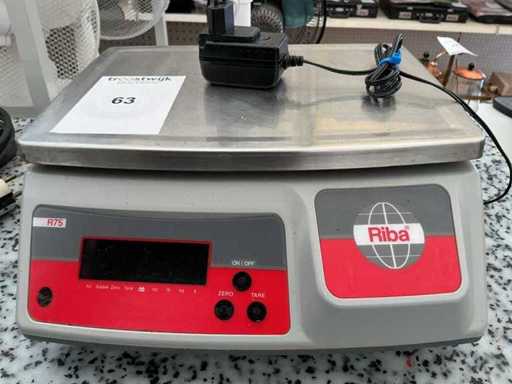 Riba R75 Batterie wiederaufladbare Waage