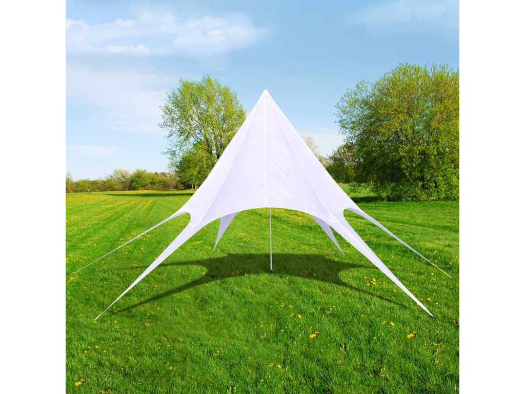 Star-shaped garden tent 10m