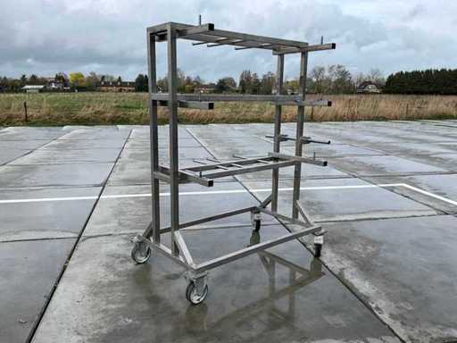 Rack mobil din oțel inoxidabil