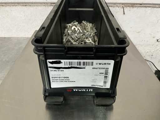 Würth 4.24 kg Crimp cable eye M8x25 in stackable container