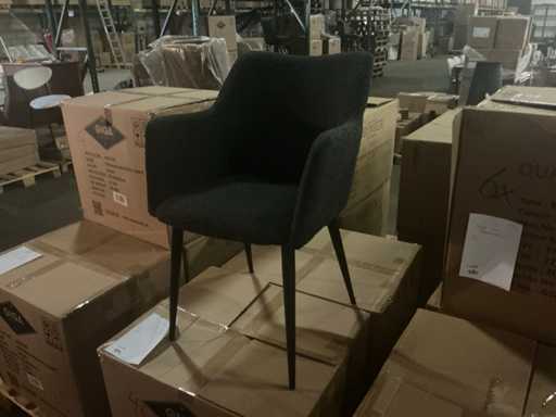 Gigameubel Elis Zwart Eetkamerstoel (4x)