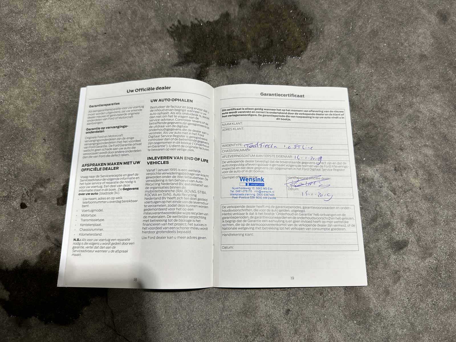 Ford Fiesta 1.0 ECOBOOST ST-LINE 101pk 2019 (Origineel-NL), XJ-522-V