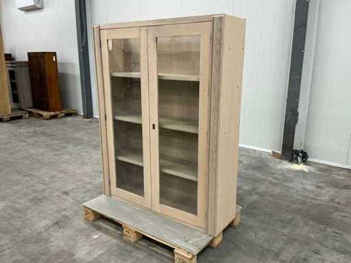Eichen-Vitrine oder Oberkabine 156x121,5x36,5 cm