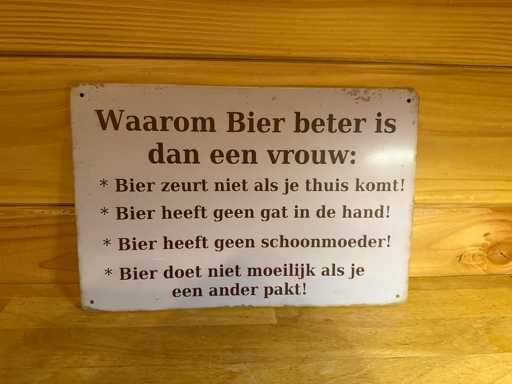 Cartello pubblicitario in metallo