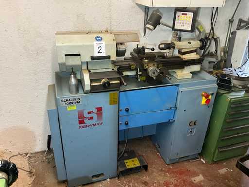 2001 Schaublin 102N-VM CF precisiedraaibank met digitaal display