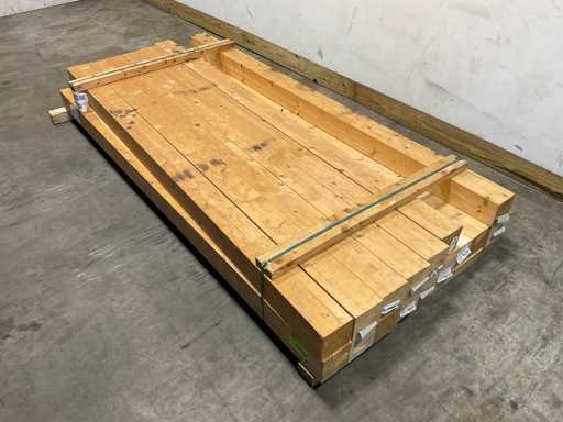 Fichtenbalken gehobelt und verleimt 240x12x12 cm (16x)