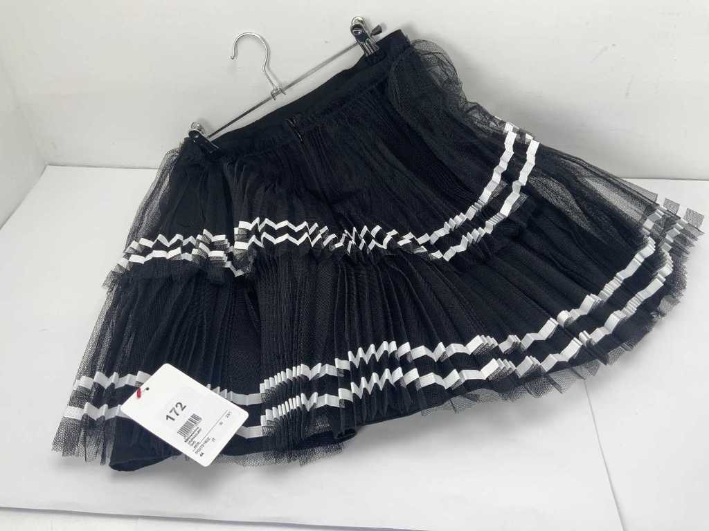 Valentino black pleated outlet skirt