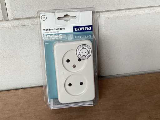 Gamma wandcontactdoos opbouw, wit (96x)