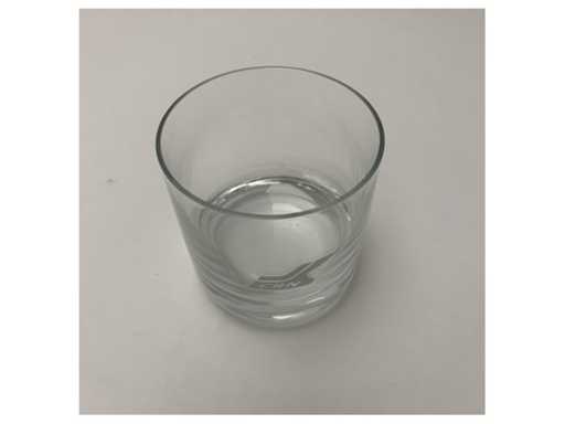 CRN Classic Marine Drinking Glass ? Durable Clear Glass with Chrome CRN Logo for Nautical Use