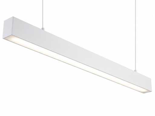 Suspension linéaire de 120 cm LED 40W avec lumière 3 couleurs (2x)