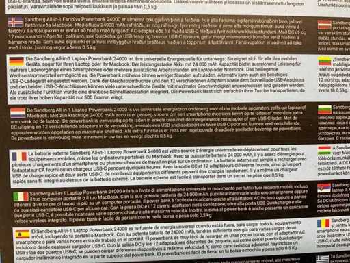 Sandberg All in One Laptop Powerbank 24000