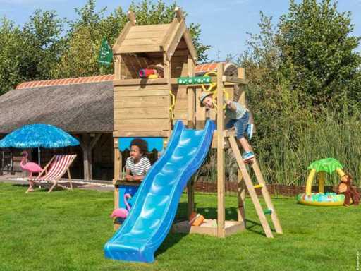 Attrezzature per il parco giochi con scivolo - 240x320x240 cm