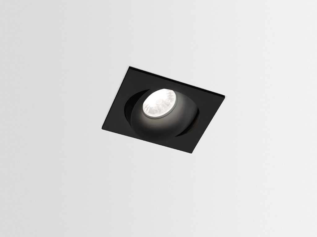 24 x Neo Square design recessed spotlights black