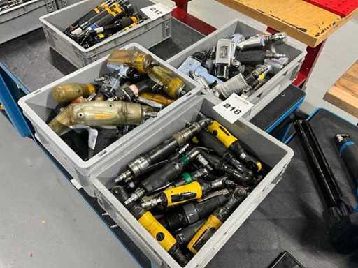 Batch of pneumatic hand tools
