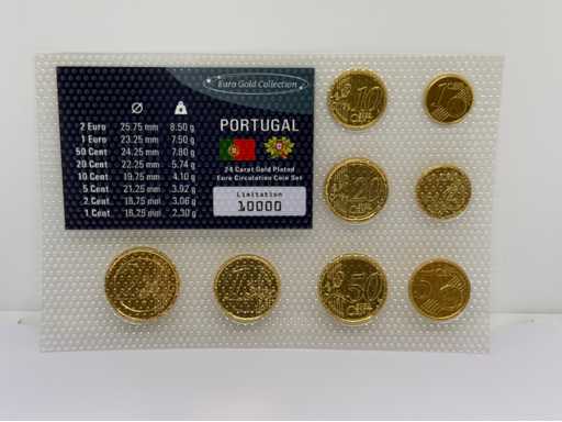 Euro Set Portugal Gold Plated
