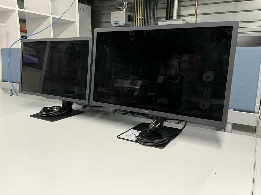 LG 22MD4KA en 24MD4KL Monitor (2x)