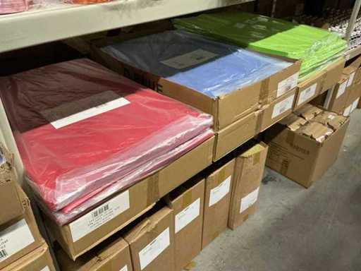 Partia bibuły limonkowozielono/D.blue&red 50x75cm (12000x)