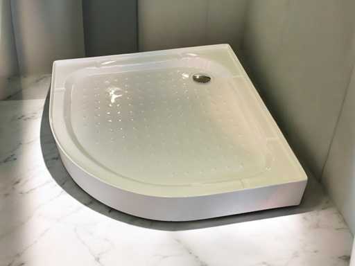 Tavă de duș antiderapantă cu panoul frontal