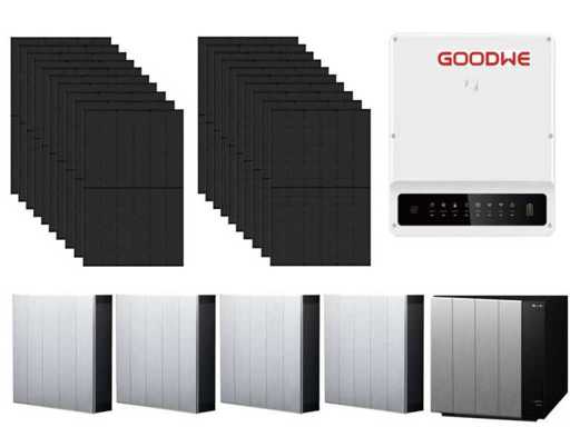 Jolywood - Set van 24 zonnepanelen (455 Wp) - hybride omvormer - 17,2 kWh batterij