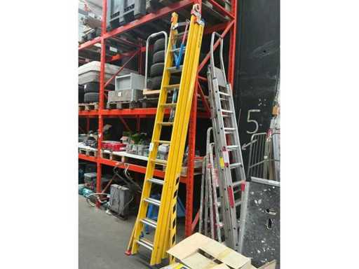 Staltor STR2024 07 028 3-piece Fiberglass Push-up Ladder