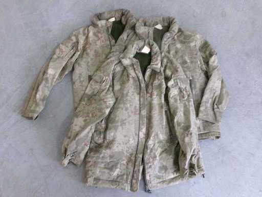 Türk. Veldjas, gevoerd, M2021, rits defect (R8) (20x)