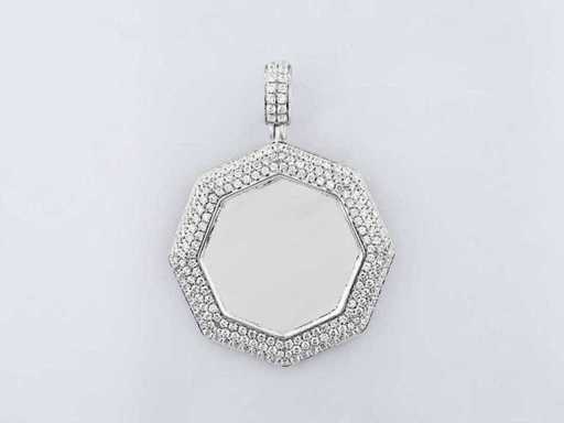 Gepersonaliseerde fotohanger - maak een foto of afbeelding op maat op een elegante 925 sterling zilveren hanger