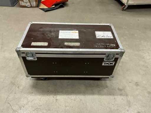 Videokabel Konvolut in Transportcase mit 4 Lenkrollen