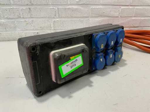 JÄGER DIREKT VERDEELDOOS 400V 32A (6-16A/230V RA) 12907 - Verdeeldoos 400V 32A (6-16A/230V RA)