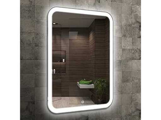 Karo – Spiegel rechteckig 60x80 cm + LED und Heizung