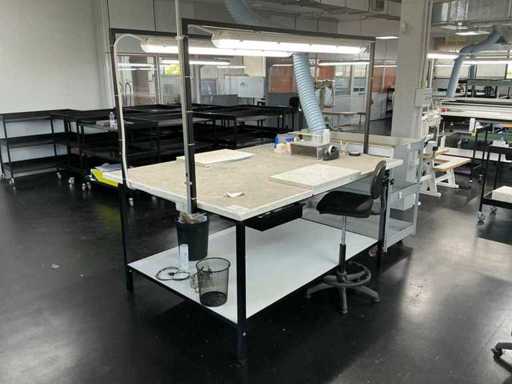 Stoffen werkbank