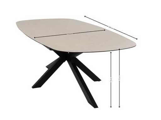 Malaga - Masă de grădină (240x115cm)