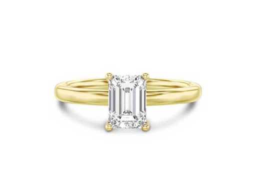 18 karaat gouden ring (maat EU 52) met 1.50 ct emerald diamant 