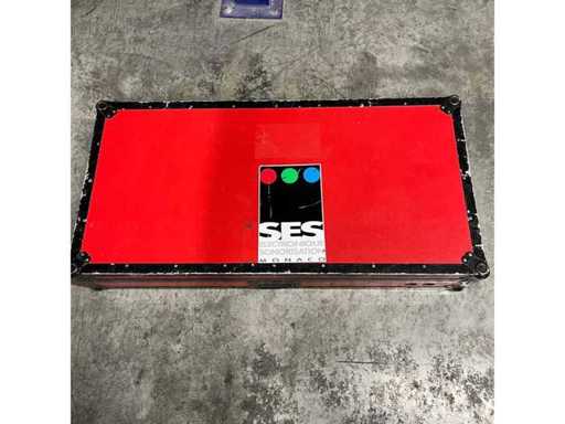 Empty DJ control room flight / DJM slot + 2x CDJ