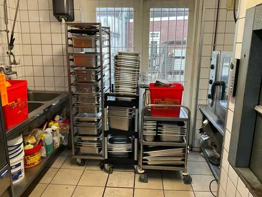 Batch of gastronorm containers