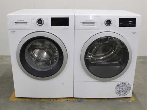 Bosch-Serie|6 EcoLence Drive Waschmaschine & Bosch-Serie|6 Selbstreinigender Kondensatortrockner