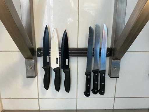 Knife set incl magnet (6x)