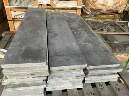 Piastrelle da giardino in pietra naturale in pietra blu cinese