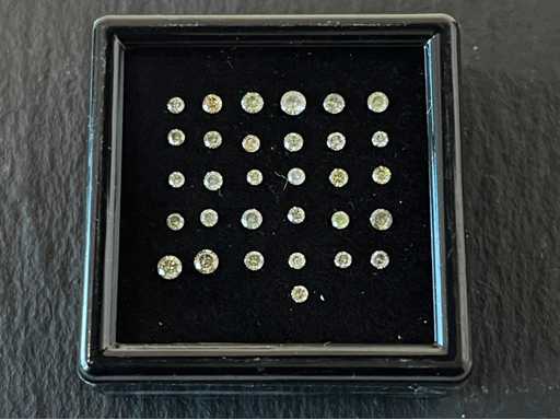 Diamant - 1.02 carat echte natuurlijke briljant geslepen diamant