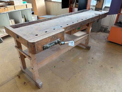   Workbench with tool cabinet