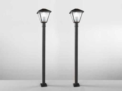 12 lanternes de jardin Intec Prisma 100 anthracite