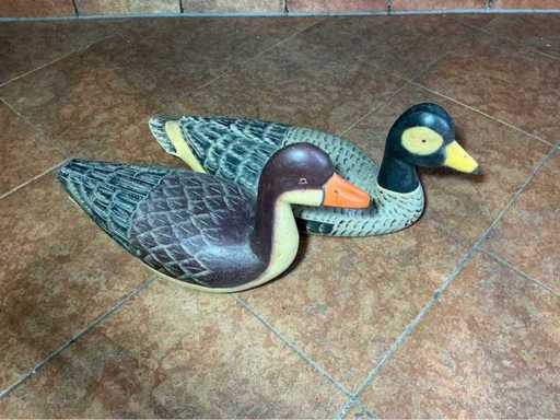 Houten eend (2x)