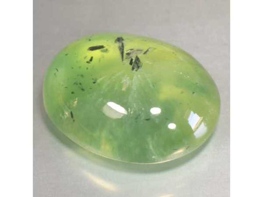 Natural Prehnite (Green with Black Needles) 39,60 Carat