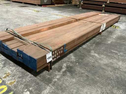 Azobe balken 50x100 mm (24x)