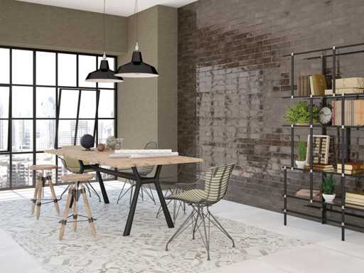 Wall tile 48m2 Chimia Anthracite glossy 7.5x30cm