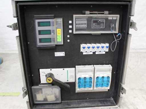 Strom-VT 400A -> 2xPowerlock / 2x32A mit Schalter, FI (max. 160A/Phase)