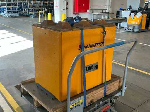 Remorque avec blocs de béton 1000 kg