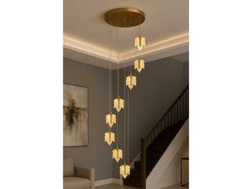 LED Pendant Light Design – 3000K Warm White – Height Adjustable – B063/8