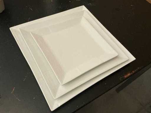 Lot of square plates